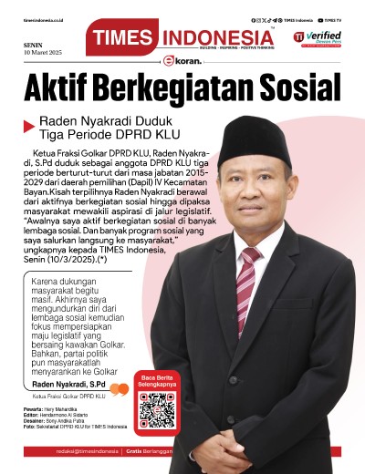 Edisi Senin, 10 Maret 2025: E-Koran, Bacaan Positif Masyarakat 5.0