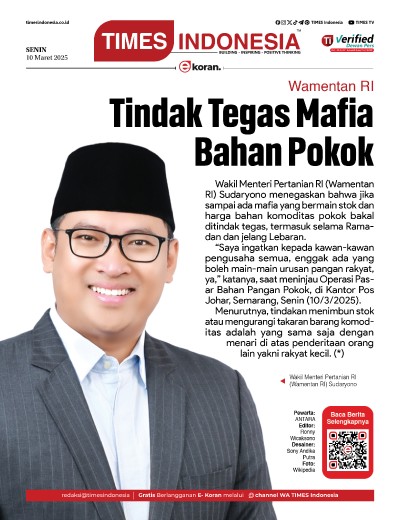 Edisi Senin, 10 Maret 2025: E-Koran, Bacaan Positif Masyarakat 5.0