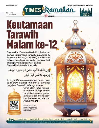 Edisi Selasa, 11 Maret 2025: E-Koran, Bacaan Positif Masyarakat 5.0