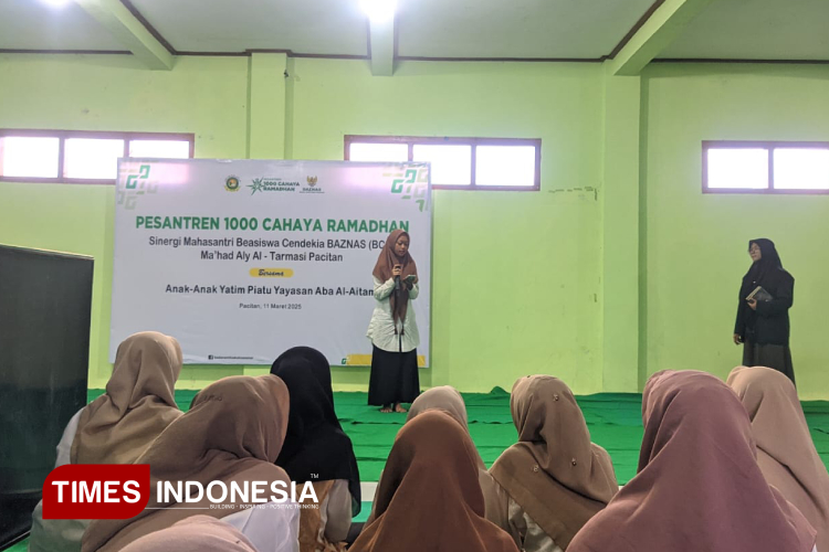 Pesantren 1000 Cahaya Ramadan, Mahasantri BCB Pacitan Menyentuh Hati 78 Anak Yatim