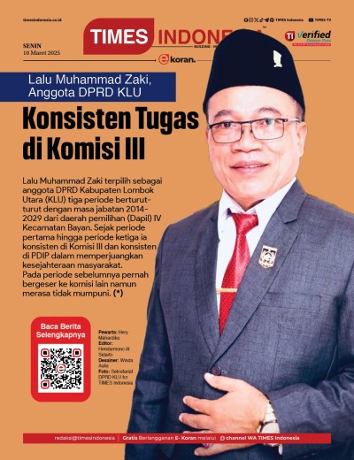 Edisi Senin, 10 Maret 2025: E-Koran, Bacaan Positif Masyarakat 5.0