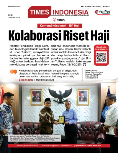 Edisi Rabu,12 Maret 2025: E-Koran, Bacaan Positif Masyarakat 5.0