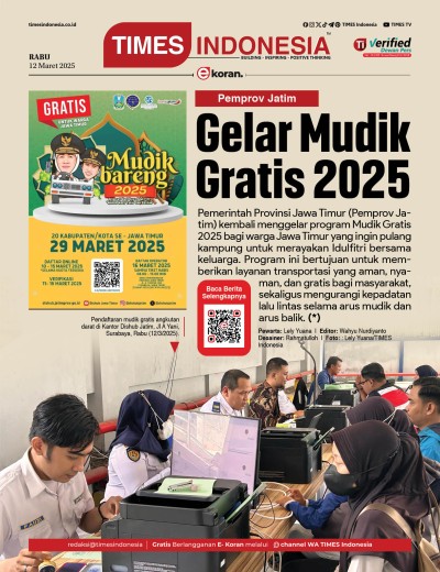 Edisi Rabu,12 Maret 2025: E-Koran, Bacaan Positif Masyarakat 5.0