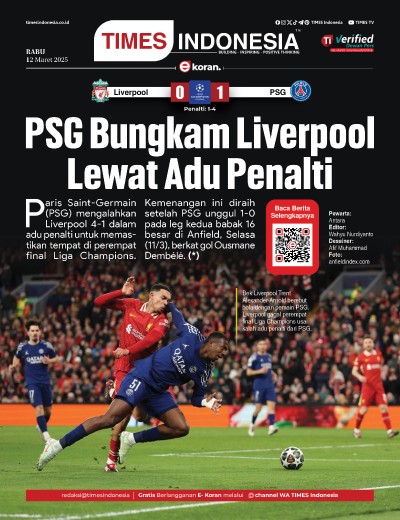 Edisi Rabu, 12 Maret 2025: E-Koran, Bacaan Positif Masyarakat 5.0