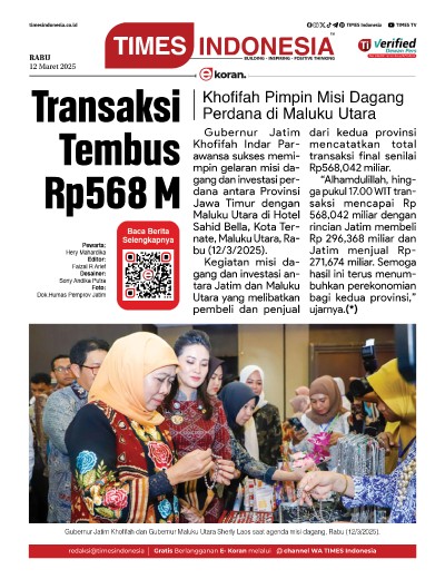 Edisi Rabu,12 Maret 2025: E-Koran, Bacaan Positif Masyarakat 5.0