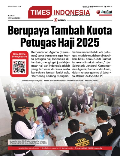 Edisi Kamis,13 Maret 2025: E-Koran, Bacaan Positif Masyarakat 5.0