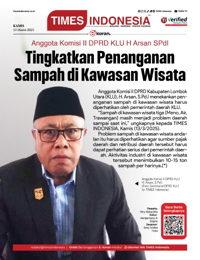Edisi Kamis, 13 Maret 2025: E-Koran, Bacaan Positif Masyarakat 5.0
