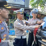 Mudik Aman Keluarga Nyaman, Polres Banjar Sosialisasikan Layanan Call Center 110