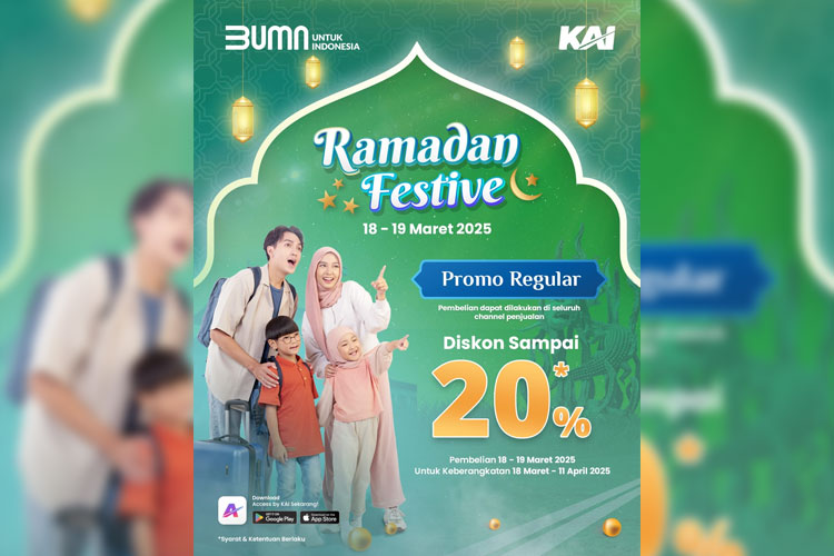 Flyer Promo Spesial Ramadan Festive 2025 sudah tersebar di beberapa media social. (FOTO : Humas Daop 2 Bandung)