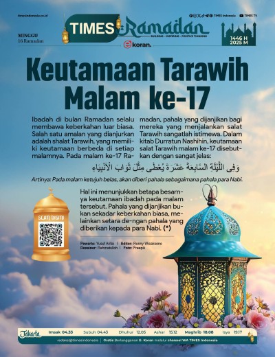 Edisi Minggu, 16 Maret 2025: E-Koran, Bacaan Positif Masyarakat 5.0