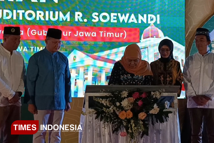 Gubernur Jatim dan Wali Kota Kediri Resmikan Masjid dan Auditorium SMAN 5 Taruna Brawijaya