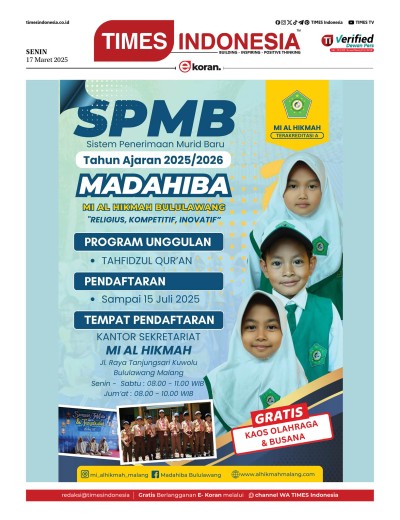 Edisi Senin, 17 Maret 2025: E-Koran, Bacaan Positif Masyarakat 5.0