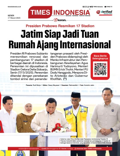 Edisi Senin, 17 Maret 2025: E-Koran, Bacaan Positif Masyarakat 5.0