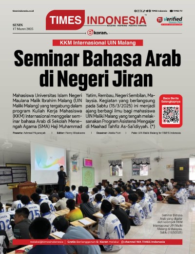 Edisi Senin, 17 Maret 2025: E-Koran, Bacaan Positif Masyarakat 5.0