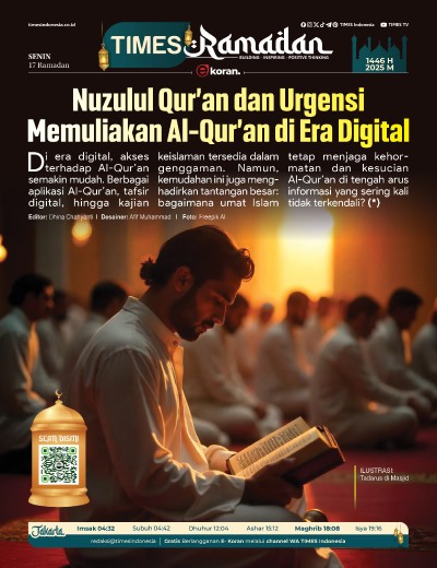 Edisi Senin, 17 Maret 2025: E-Koran, Bacaan Positif Masyarakat 5.0