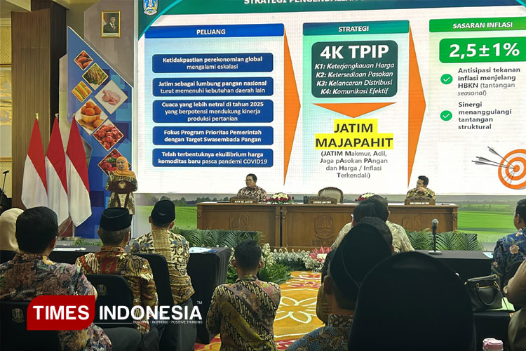 Jatim Target Kendalikan Inflasi 1 - 2,5 Persen, Ini Strategi Gubernur Khofifah