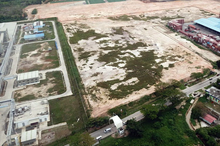 Lahan pembangunan pabrik Soda Ash di Area PT KIE Bontang. (Foto: DPMPTSP Bontang)