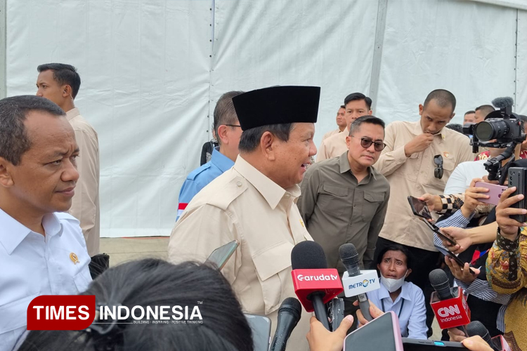 Presiden RI Prabowo Subianto mengumumkan rencana pembangunan 20 stadion baru dalam kurun waktu 2–3 tahun ke depan. (FOTO: Dok TIN)