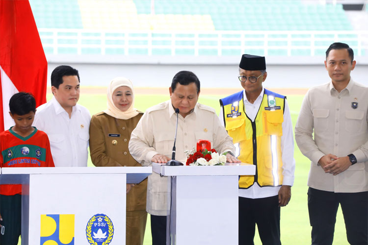 Presiden Prabowo Resmikan 17 Stadion, Jatim Siap Jadi Tuan Rumah Ajang Internasional