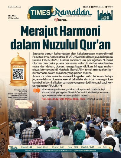 Edisi Selasa, 18 Maret 2025: E-Koran, Bacaan Positif Masyarakat 5.0