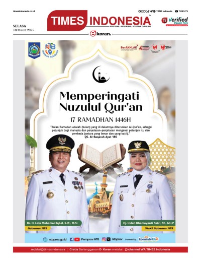 Edisi Selasa, 18 Maret 2025: E-Koran, Bacaan Positif Masyarakat 5.0