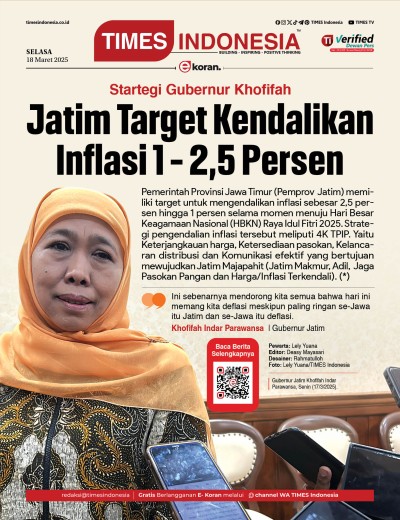 Edisi Senin, 17 Maret 2025: E-Koran, Bacaan Positif Masyarakat 5.0