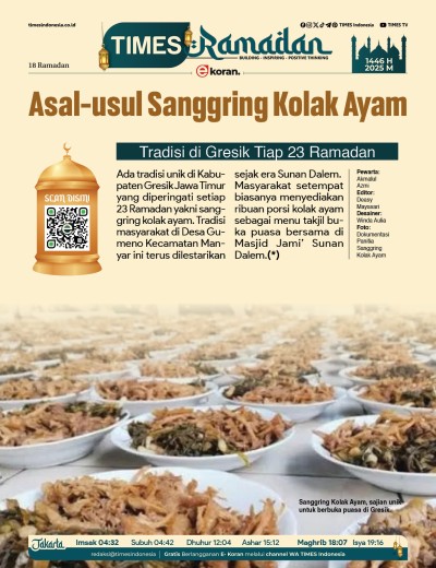 Edisi Selasa, 18 Maret 2025: E-Koran, Bacaan Positif Masyarakat 5.0