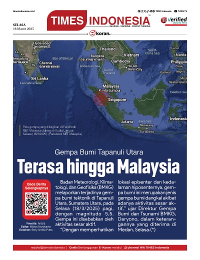 Edisi Selasa, 18 Maret 2025: E-Koran, Bacaan Positif Masyarakat 5.0