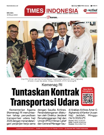 Edisi Selasa, 18 Maret 2025: E-Koran, Bacaan Positif Masyarakat 5.0