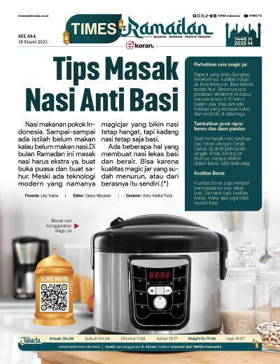 Edisi Selasa, 18 Maret 2025: E-Koran, Bacaan Positif Masyarakat 5.0