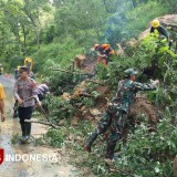 Longsor Sebabkan Jalur Lumpuh, Dandim Ponorogo Langsung Bertindak