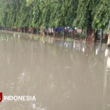 Alun-alun Bondowoso Bak Sungai Saat Hujan Deras, DLH: Butuh Revitalisasi Total