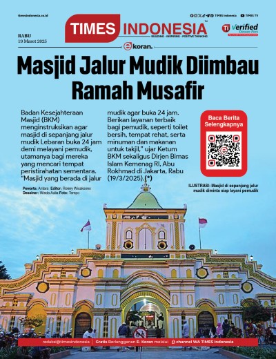 Edisi Rabu, 19 Maret 2025: E-Koran, Bacaan Positif Masyarakat 5.0