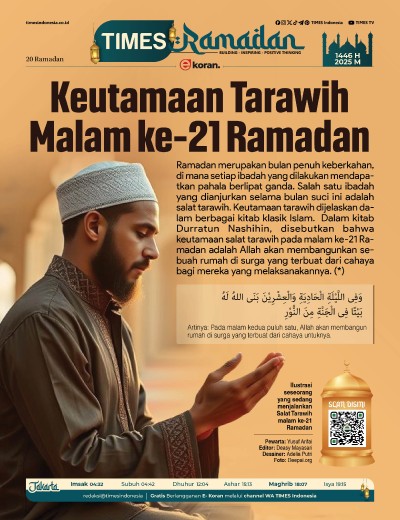 Edisi Kamis, 20 Maret 2025: E-Koran, Bacaan Positif Masyarakat 5.0