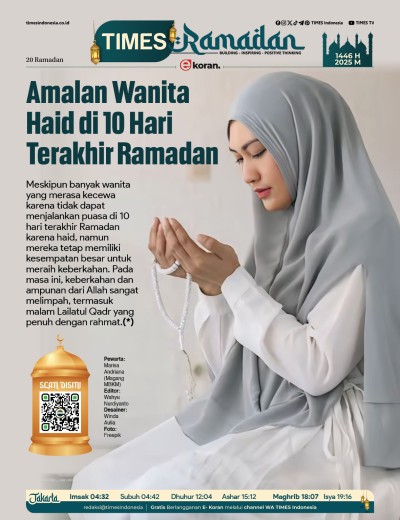 Edisi Kamis, 20 Maret 2025: E-Koran, Bacaan Positif Masyarakat 5.0