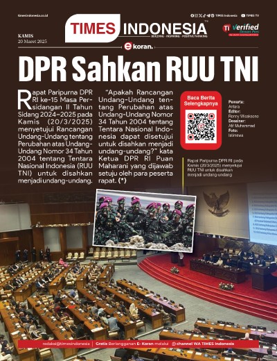 Edisi Kamis, 20 Maret 2025: E-Koran, Bacaan Positif Masyarakat 5.0
