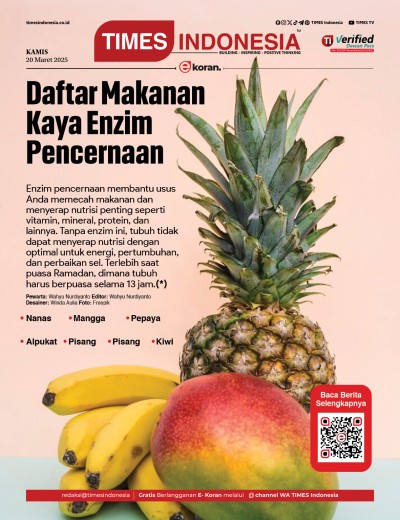 Edisi Kamis, 20 Maret 2025: E-Koran, Bacaan Positif Masyarakat 5.0