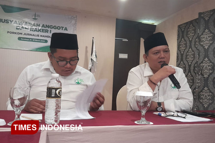 Ketua Umum (Ketum) Forkom Jurnalis Nahdliyin (FJN), Muhammad Didi Rosadi. (FOTO: M. Abdul Basid/ TIMES Indonesia)