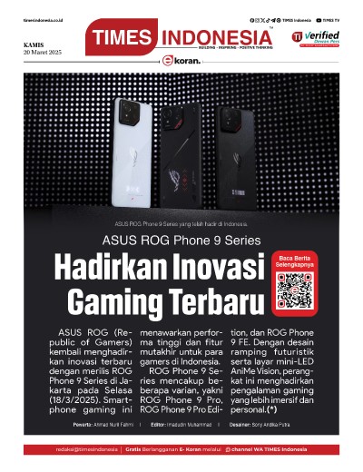 Edisi Kamis, 20 Maret 2025: E-Koran, Bacaan Positif Masyarakat 5.0