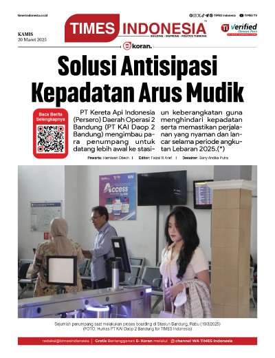 Edisi Kamis, 20 Maret 2025: E-Koran, Bacaan Positif Masyarakat 5.0