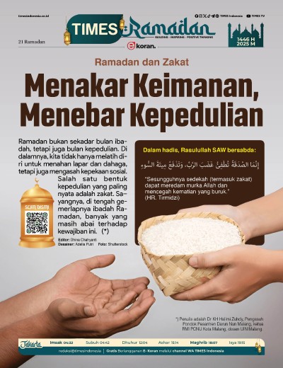 	Edisi Jumat, 21 Maret 2025: E-Koran, Bacaan Positif Masyarakat 5.0