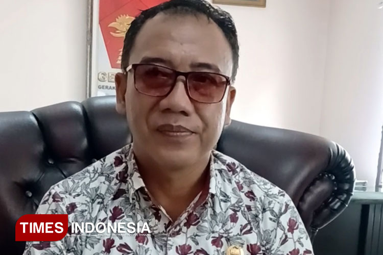 Ketua Partai Gerindra Kota Banjar, Sutarno ungkap telah menonaktifkan KTA RM. (Foto: Susi/TIMES Indonesia)