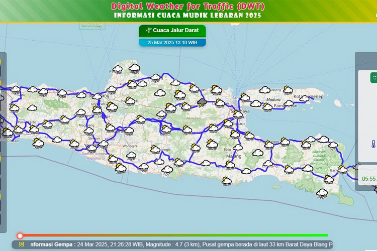 Mudahkan Pantau Cuaca saat Mudik, BMKG Rilis Kanal Informasi Real Time