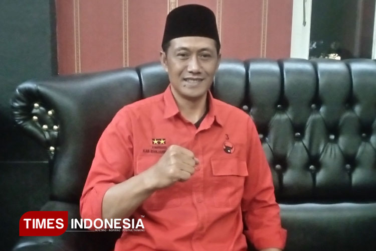 Ketua DPC PDI Perjuangan Banjarnegara H Nuryanto. (FOTO: Muchlas Hamidi TIMES Indonesia)