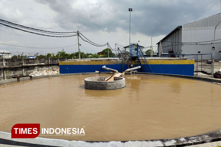 Pengolaan limbah PT BMI menggunakan teknologi ramah lingkungan, Jumat (28/3/2025). (Foto: Moch. Nuril Huda/TIMES Indonesia)