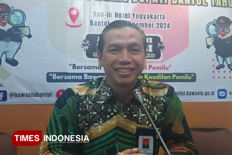 Ketua Bawaslu Bantul Didik Joko Nugroho. (Foto: Edis/TIMES Indonesia)