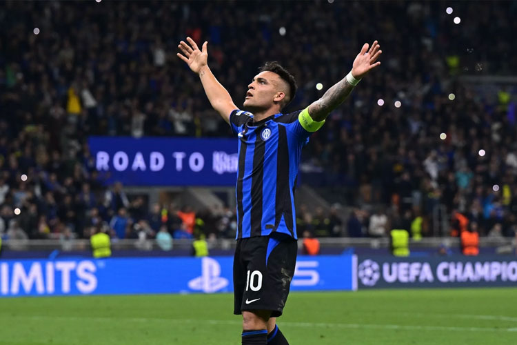 Striker Lautaro Martinez akan memimpin barisan depan Inter Milan saat away ke Bayern Munich di perempatfinal Liga Champions, Rabu (9/4/2025) dini hari nanti. (foto: inter.it)