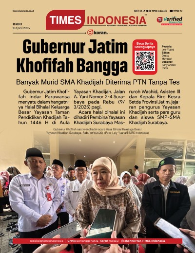 Edisi Rabu, 9 April 2025: E-Koran, Bacaan Positif Masyarakat 5.0