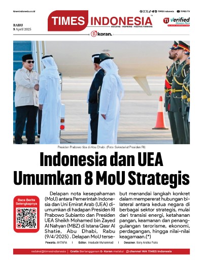Edisi Rabu, 9 April 2025: E-Koran, Bacaan Positif Masyarakat 5.0