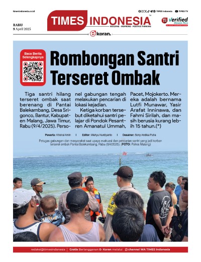 Edisi Rabu, 9 April 2025: E-Koran, Bacaan Positif Masyarakat 5.0